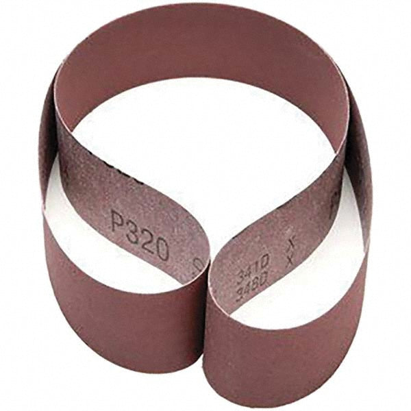 3M 7010326172 Abrasive Belt 2" Wide, 48" Long, 320 Grit, Aluminum Oxide