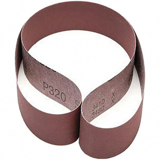 3M 7010326172 Abrasive Belt 2" Wide, 48" Long, 320 Grit, Aluminum Oxide