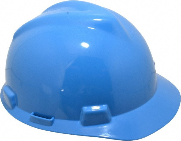 MSA 10057442 Hard Hat Impact Resistant, V-Gard Slotted Cap, Type 1, Class E, 4-Point Suspension