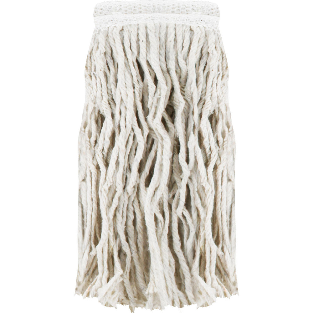 Pro-Source 02714152 Wet Mop Cut Clamp Jaw, Small, White Mop, Cotton