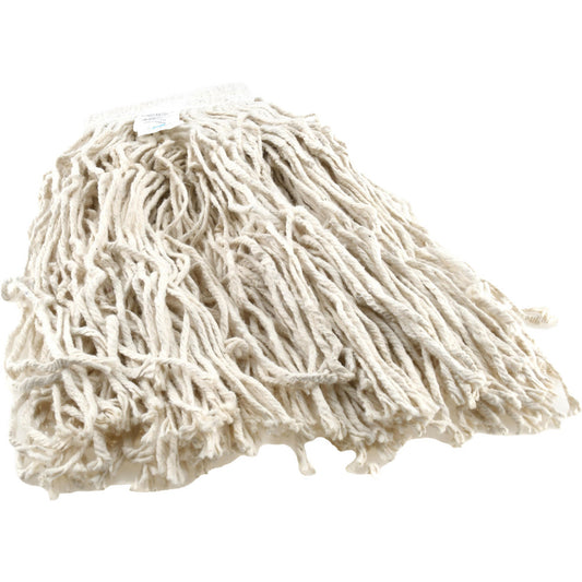 Pro-Source 02714186 Wet Mop Cut Clamp Jaw, X-Large, White Mop, Cotton