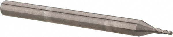 OSG 414-0312-BN Ball End Mill 0.0313" Dia, 0.0781" LOC, 4 Flute, Solid Carbide