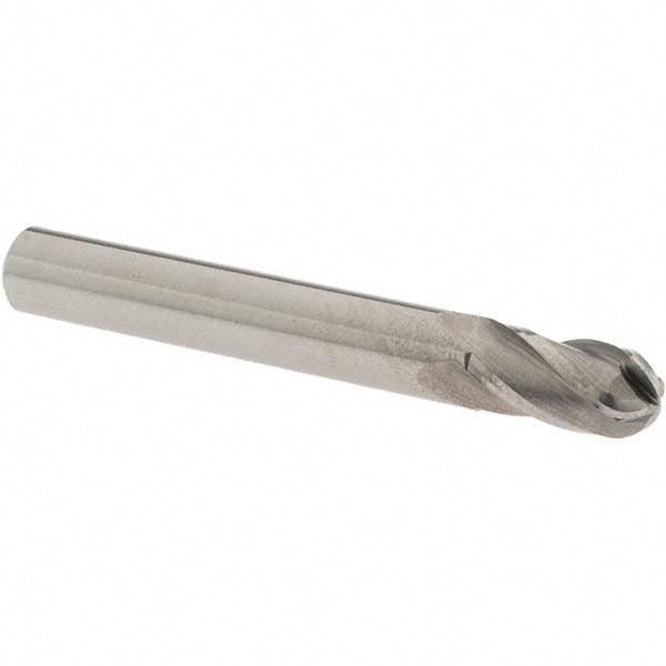 OSG 414-2500-BN Ball End Mill 0.25" Dia, 0.5" LOC, 4 Flute, Solid Carbide