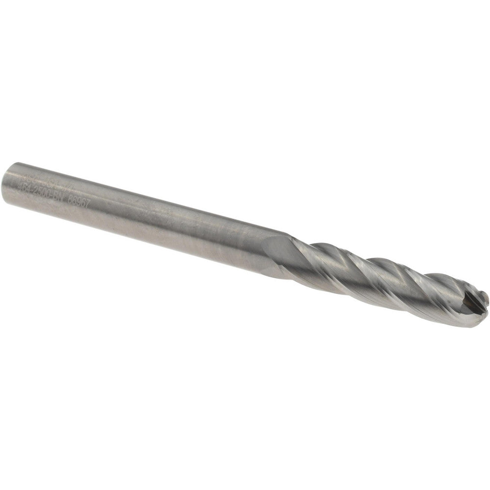 OSG 464-2500-BN Ball End Mill 1/4" Dia, 1-1/8" LOC, 4 Flute, Solid Carbide