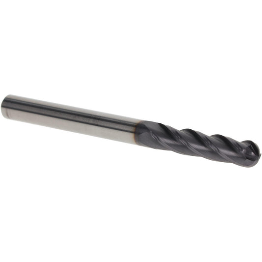 OSG 464-2500-BN11 Ball End Mill 1/4" Dia, 1-1/8" LOC, 4 Flute, Solid Carbide