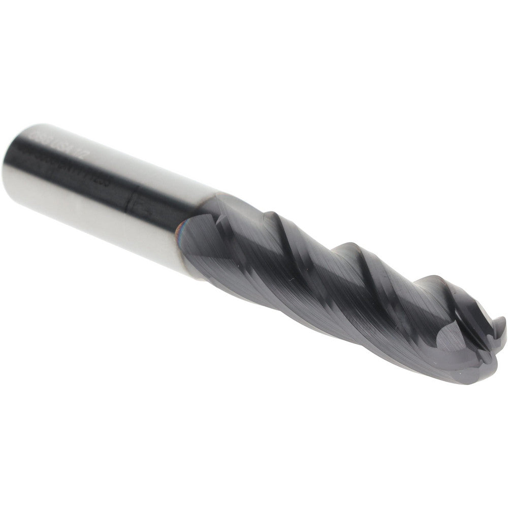 OSG 464-5000-BN11 Ball End Mill 1/2" Dia, 2" LOC, 4 Flute, Solid Carbide