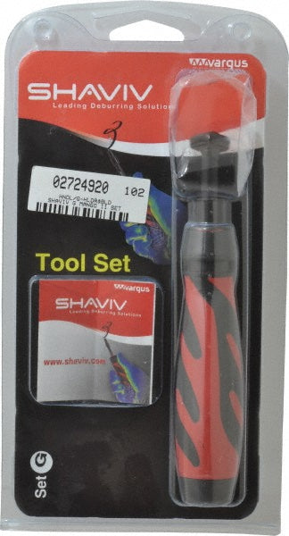 Shaviv 155-90074 Hand Deburring Tool Set 4 Pc, High Speed Steel