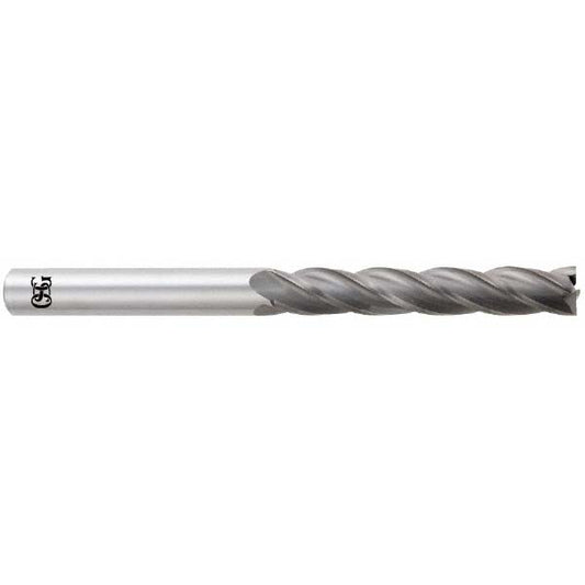 OSG 484-250108 Square End Mill 1/4'' Dia, 1'' LOC, 1/4'' Shank Dia, 4'' OAL, 4 Flutes, Solid Carbide