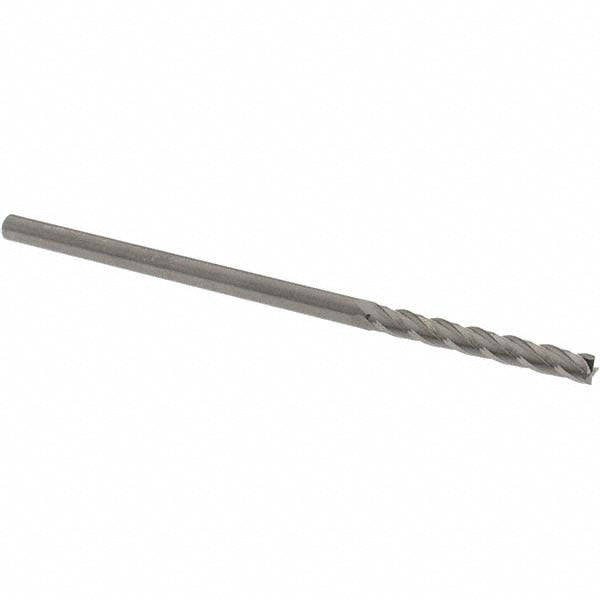 OSG 484-1250 Square End Mill 1/8'' Dia, 1'' LOC, 1/8'' Shank Dia, 3'' OAL, 4 Flutes, Solid Carbide