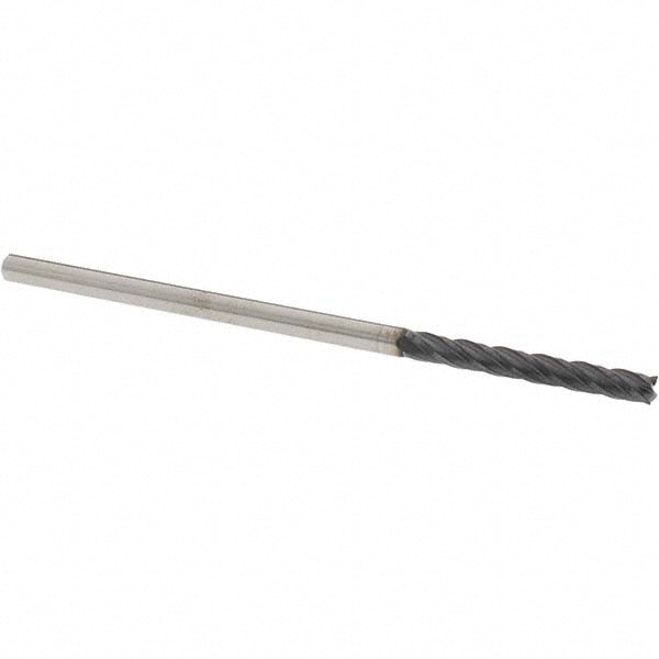 OSG 484-125011 Square End Mill 1/8'' Dia, 1'' LOC, 1/8'' Shank Dia, 3'' OAL, 4 Flutes, Solid Carbide