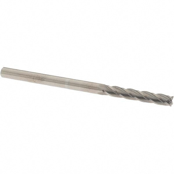 OSG 484-1875 Square End Mill 3/16'' Dia, 1-1/8'' LOC, 3/16'' Shank Dia, 3'' OAL, 4 Flutes, Solid Carbide