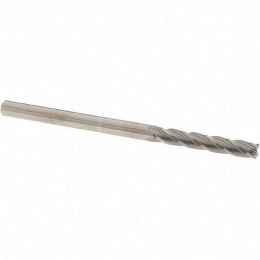 OSG 484-1875 Square End Mill 3/16'' Dia, 1-1/8'' LOC, 3/16'' Shank Dia, 3'' OAL, 4 Flutes, Solid Carbide