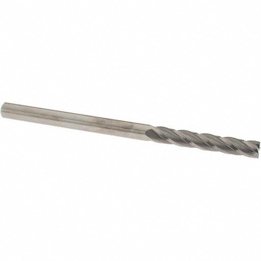 OSG 484-2500 Square End Mill 1/4'' Dia, 1-1/2'' LOC, 1/4'' Shank Dia, 4'' OAL, 4 Flutes, Solid Carbide