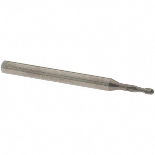 OSG 412-0625-BN Ball End Mill 0.0625" Dia, 0.125" LOC, 2 Flute, Solid Carbide