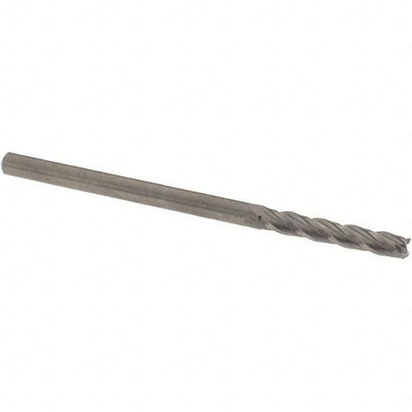OSG 464-1250 Square End Mill 1/8'' Dia, 3/4'' LOC, 1/8'' Shank Dia, 2-1/4'' OAL, 4 Flutes, Solid Carbide