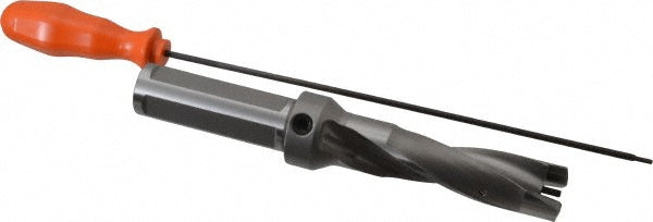Kennametal 1505122 Replaceable-Tip Drill 25.4 to 25.9 mm Dia, 78 mm Max Depth, 25.4 mm Weldon Flat Shank