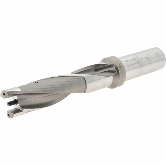 Kennametal 1616135 Replaceable-Tip Drill 38.1 to 39.1 mm Dia, 117.09 mm Max Depth, 38.1 mm Weldon Flat Shank