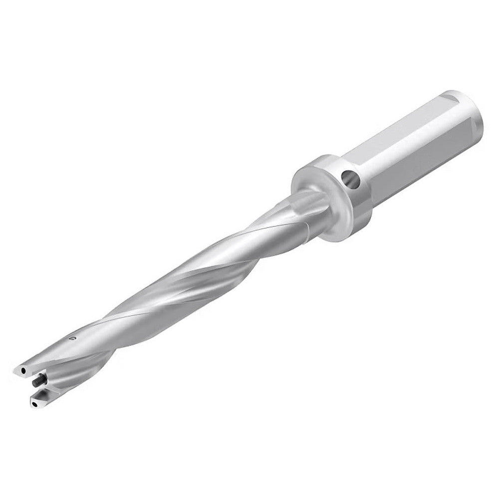 Kennametal 1515716 Replaceable-Tip Drill 20.64 to 21.14 mm Dia, 165.1 mm Max Depth, 25.4 mm Weldon Flat Shank