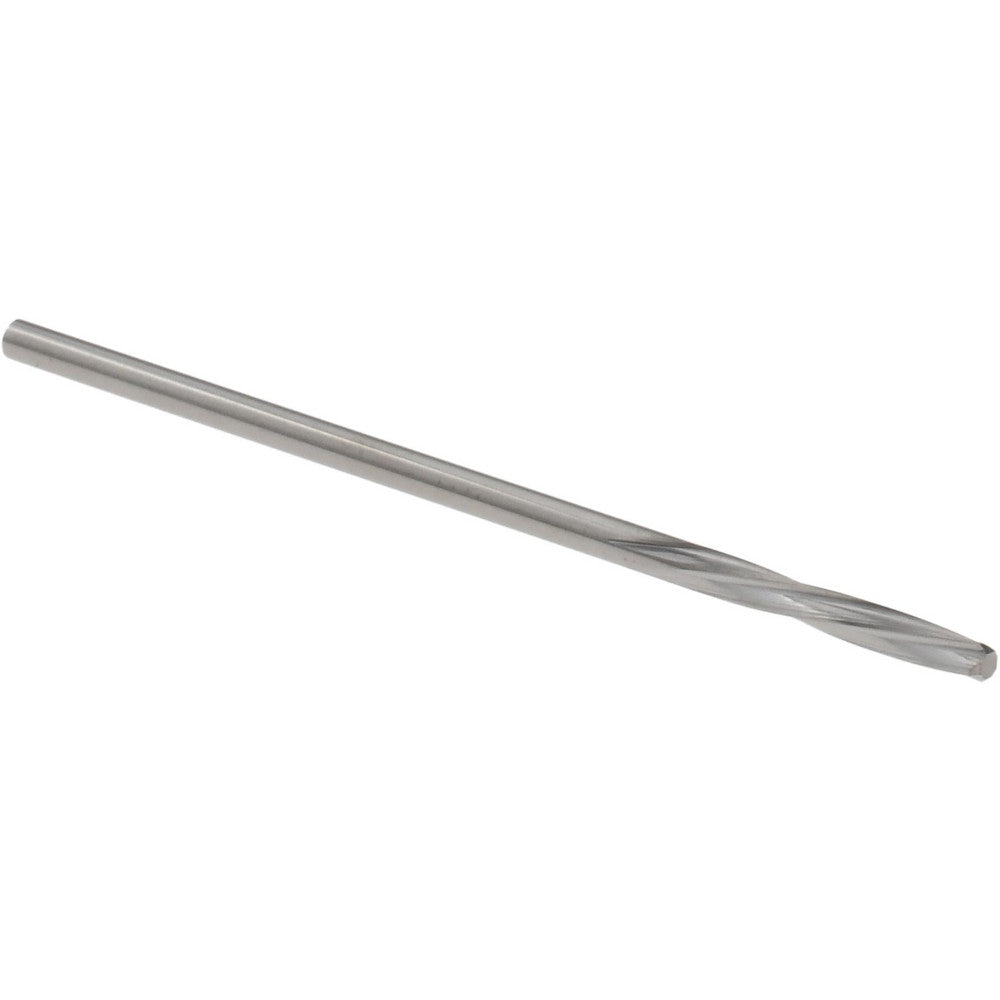 Magafor 88860001580 Chucking Reamer 1.58 mm Dia, 1-31/32" OAL, 7/16" Flute Length, Spiral Flute, Straight-Cylindrical Shank, Solid Carbide
