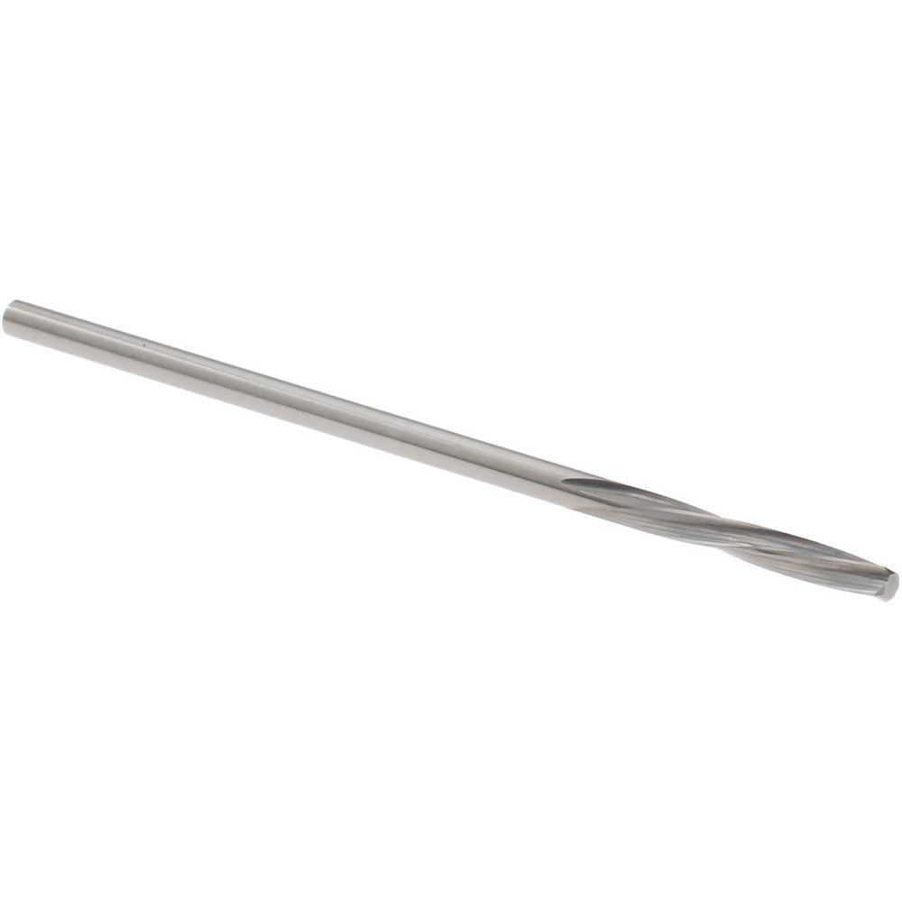 Magafor 88860001590 Chucking Reamer 0.0626" Dia, 1-31/32" OAL, 7/16" Flute Length, Spiral Flute, Straight-Cylindrical Shank, Solid Carbide