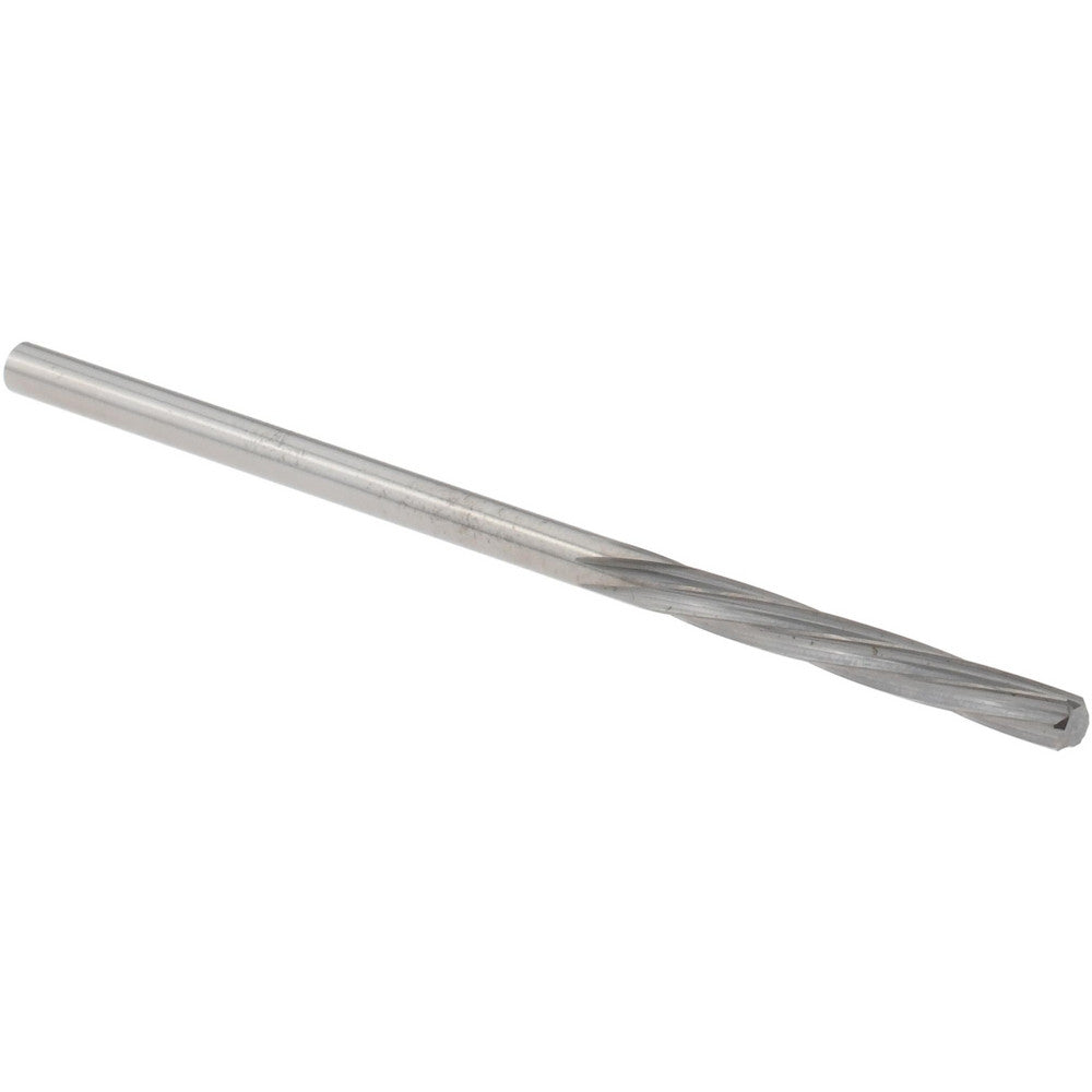 Magafor 88860002410 Chucking Reamer 2.41 mm Dia, 2-1/4" OAL, 19/32" Flute Length, Spiral Flute, Straight-Cylindrical Shank, Solid Carbide