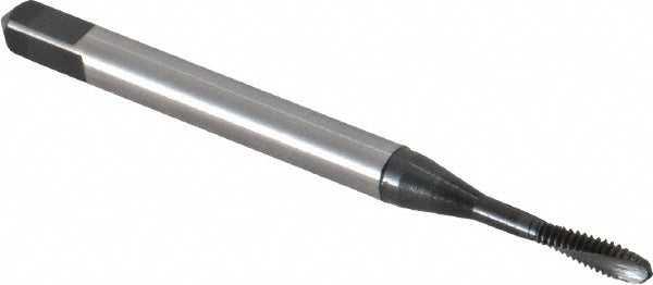 Emuge BU306001.5001 Spiral Flute Tap #2-56 UNC, 2 Flutes, Plug, 2BX Class of Fit, Cobalt, Nitride Coated