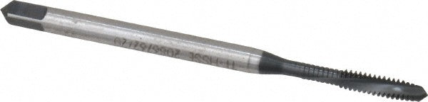 Emuge BU306011.5003 Spiral Flute Tap #4-40 UNC, 2 Flutes, Plug, 3BX Class of Fit, Cobalt, Nitride Coated