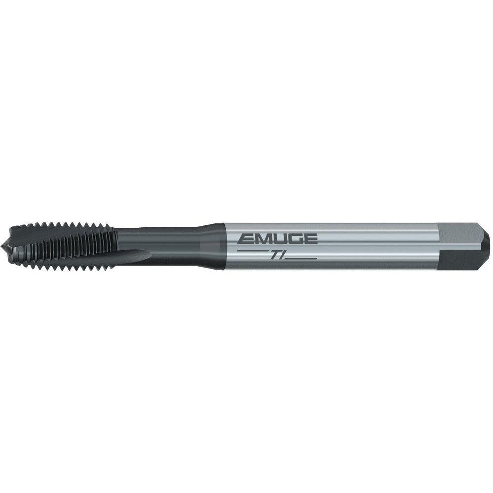 Emuge BU306011.5040 Spiral Flute Tap #8-36 UNF, 3 Flutes, Plug, 3BX Class of Fit, Cobalt, Nitride Coated