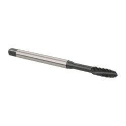 Emuge BU306001.5041 Spiral Flute Tap #10-32 UNF, 3 Flutes, Plug, 2BX Class of Fit, Cobalt, Oxide Coated