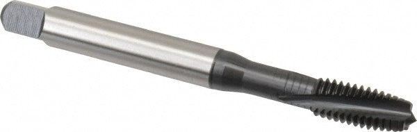 Emuge BU306001.5011 Spiral Flute Tap 3/8-16 UNC, 3 Flutes, Plug, 2BX Class of Fit, Cobalt, Nitride Coated