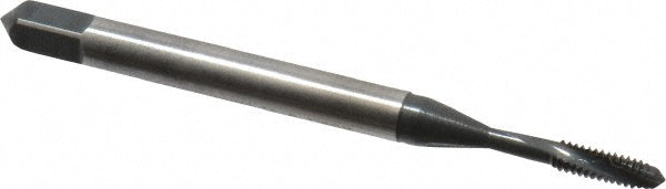 Emuge BU456011.5001 Spiral Flute Tap #2-56 UNC, 2 Flutes, Modified Bottoming, 3BX Class of Fit, Cobalt, Oxide Coated