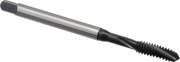 Emuge BU456001.5007 Spiral Flute Tap #10-24 UNC, 3 Flutes, Modified Bottoming, 2BX Class of Fit, Cobalt, Oxide Coated
