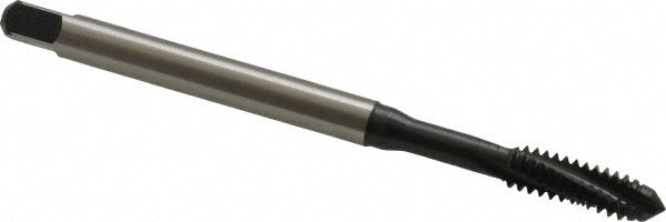 Emuge BU456011.5007 Spiral Flute Tap #10-24 UNC, 3 Flutes, Modified Bottoming, 3BX Class of Fit, Cobalt, Oxide Coated