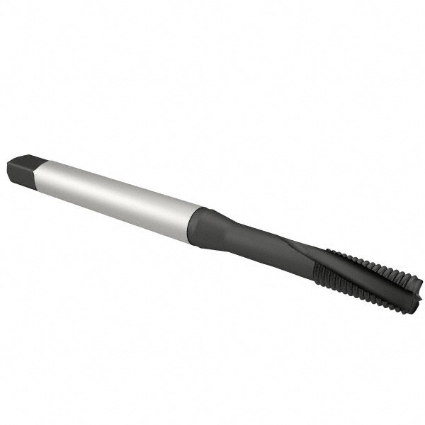 Emuge BU456001.5009 Spiral Flute Tap 1/4-20 UNC, 3 Flutes, Modified Bottoming, 2BX Class of Fit, Cobalt, Oxide Coated