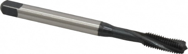 Emuge BU456011.5043 Spiral Flute Tap 1/4-28 UNF, 3 Flutes, Modified Bottoming, 3BX Class of Fit, Cobalt, Oxide Coated
