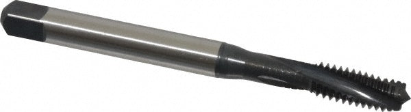Emuge BU456001.5010 Spiral Flute Tap 5/16-18 UNC, 3 Flutes, Modified Bottoming, 2BX Class of Fit, Cobalt, Oxide Coated