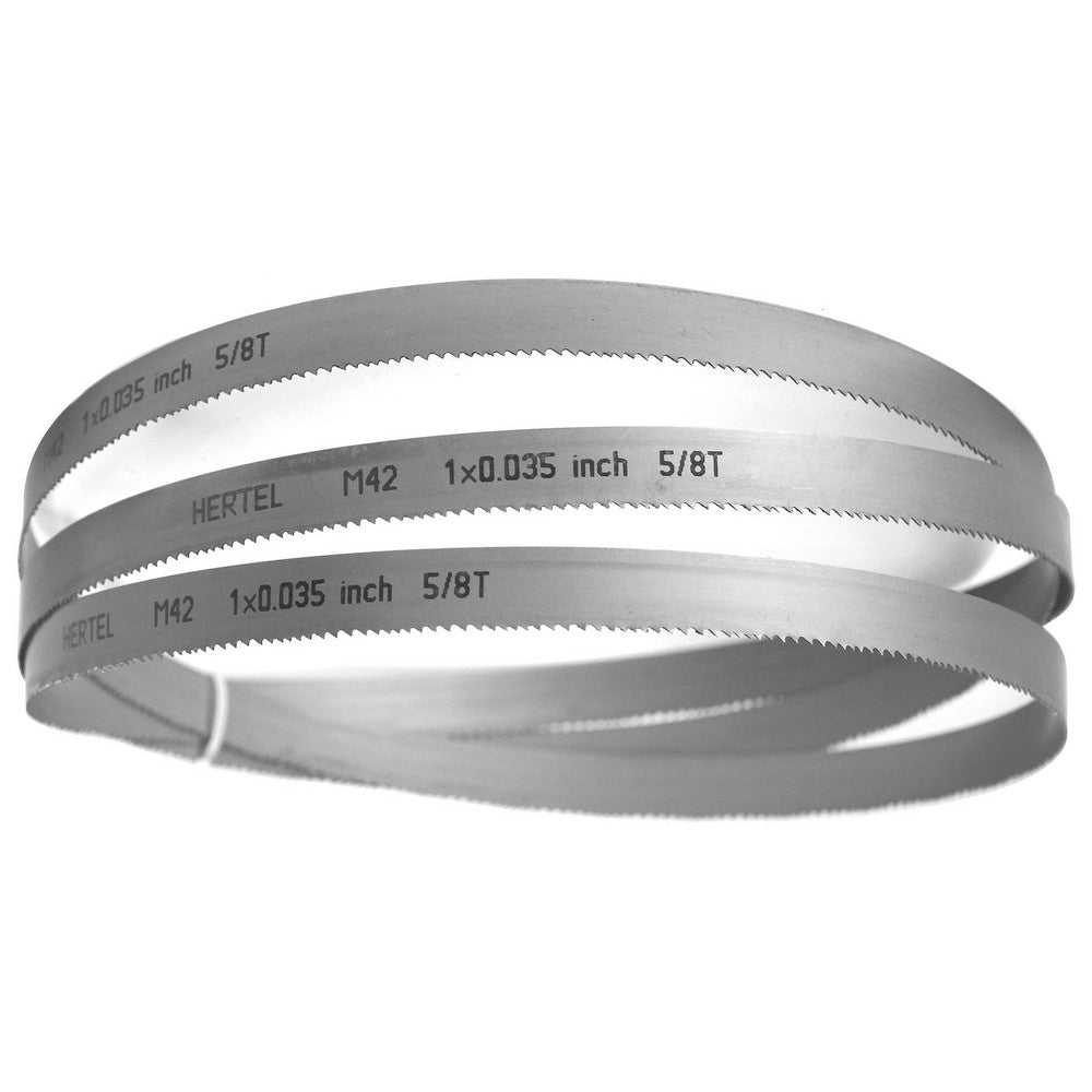 Hertel 96169 Welded Band Saw Blades Blade Length (Feet) 11' 6  Blade Width (Inch) 1  Teeth Per Inch 5-8  Blade Material Bi-Metal  Tooth Material M42 High Speed Steel  Tooth Form Straight