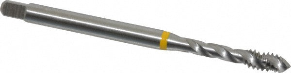 Emuge BU501000.5007 Spiral Flute Tap #10-24 UNC, 3 Flutes, Modified Bottoming, 2B Class of Fit, Cobalt, Bright/Uncoated