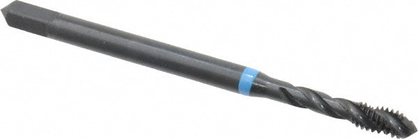 Emuge BU503210.5006 Spiral Flute Tap #8-32 UNC, 3 Flutes, Modified Bottoming, 3B Class of Fit, Cobalt, Oxide Coated