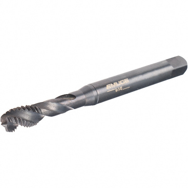 Emuge BU503200.5009 Spiral Flute Tap 1/4-20 UNC, 3 Flutes, Modified Bottoming, 2B Class of Fit, Cobalt, Oxide Coated