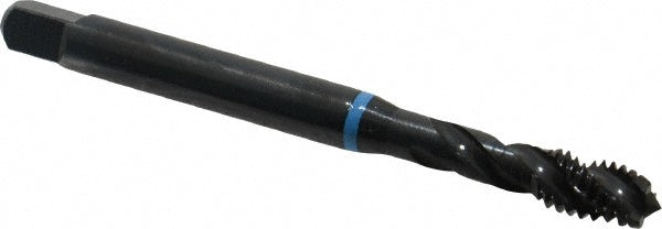 Emuge BU503200.5010 Spiral Flute Tap 5/16-18 UNC, 3 Flutes, Modified Bottoming, 2B Class of Fit, Cobalt, Oxide Coated