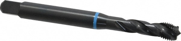 Emuge BU503210.5045 Spiral Flute Tap 3/8-24 UNF, 3 Flutes, Modified Bottoming, 3B Class of Fit, Cobalt, Oxide Coated