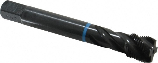 Emuge CU503200.5049 Spiral Flute Tap 5/8-18 UNF, 4 Flutes, Modified Bottoming, 2B Class of Fit, Cobalt, Oxide Coated