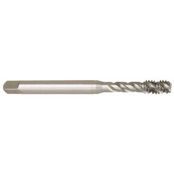 Emuge BU513500.5009 Spiral Flute Tap 1/4-20 UNC, 3 Flutes, Bottoming, 2B Class of Fit, Cobalt, Bright/Uncoated