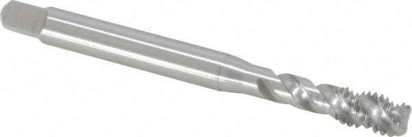 Emuge BU513500.5010 Spiral Flute Tap 5/16-18 UNC, 3 Flutes, Bottoming, 2B Class of Fit, Cobalt, Bright/Uncoated