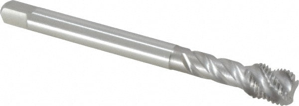 Emuge CU513500.5046 Spiral Flute Tap 7/16-20 UNF, 4 Flutes, Bottoming, 2B Class of Fit, Cobalt, Bright/Uncoated