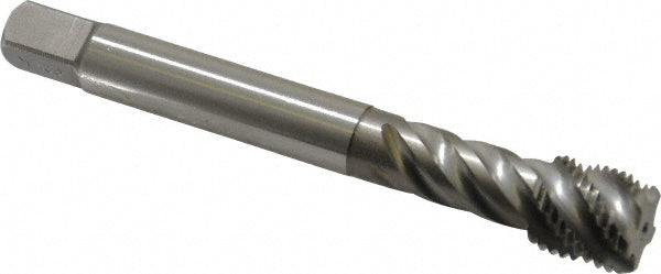 Emuge CU513500.5048 Spiral Flute Tap 9/16-18 UNF, 5 Flutes, Bottoming, 2B Class of Fit, Cobalt, Bright/Uncoated