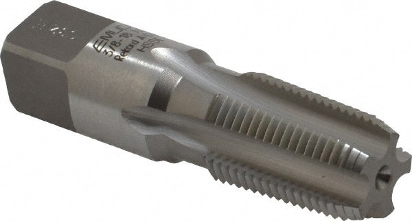 Emuge AW181000.5766 Standard Pipe Tap 3/8-18, NPT, 5 Flutes, Cobalt, Bright/Uncoated