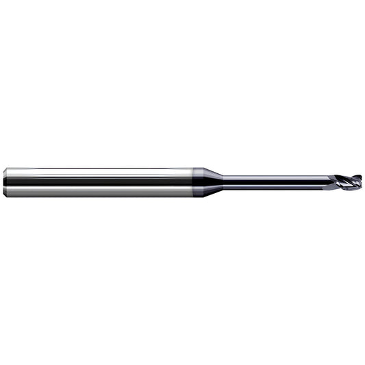 Harvey Tool 39462-C3 Corner Radius End Mill 1/16" Dia, 3/32" LOC, 0.0050" Radius, 3 Flute, Solid Carbide