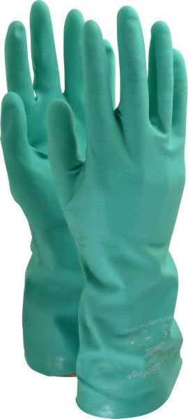 SHOWA 727-07 Chemical Resistant Gloves Small, 15 mil Thick, Nitrile-Coated, Nitrile, Unsupported